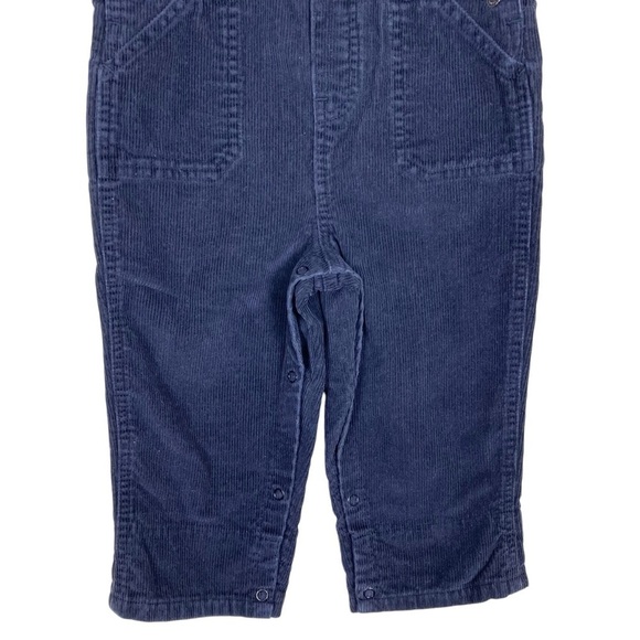 Greendog Vintage Corduroy Bib Style Overalls w Plaid Roll Cuff Black Red 24 mo - Picture 15 of 15